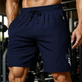 Men's Quick-Dry Gym Shorts – Lightweight Drawstring Training Shorts dark blue