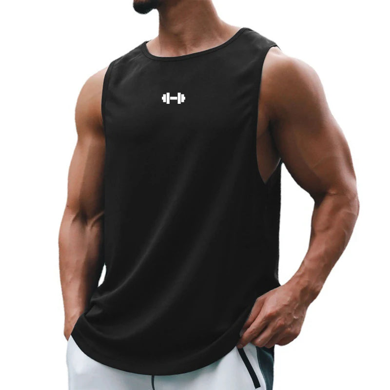 Men's Sleeveless Gym Tank Top – Breathable Muscle Vest for Training
