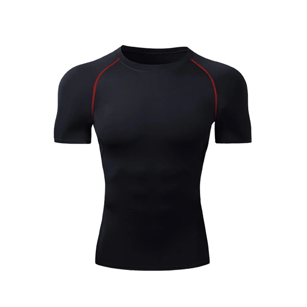 Men's Athletic Quick Dry T-shirt, suitable for gym workouts, fitness, running. Compression shirt, sports undershirt, baselayer t