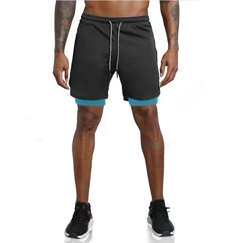 Men's 2-in-1 Compression Running Shorts