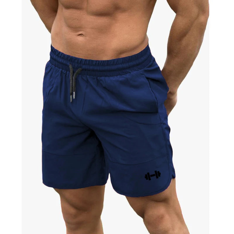 Men's Casual Gym Shorts – Multi-Sport Training Short Pants Blue
