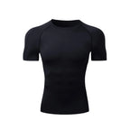Men's Athletic Quick Dry T-shirt, suitable for gym workouts, fitness, running. Compression shirt, sports undershirt, baselayer t