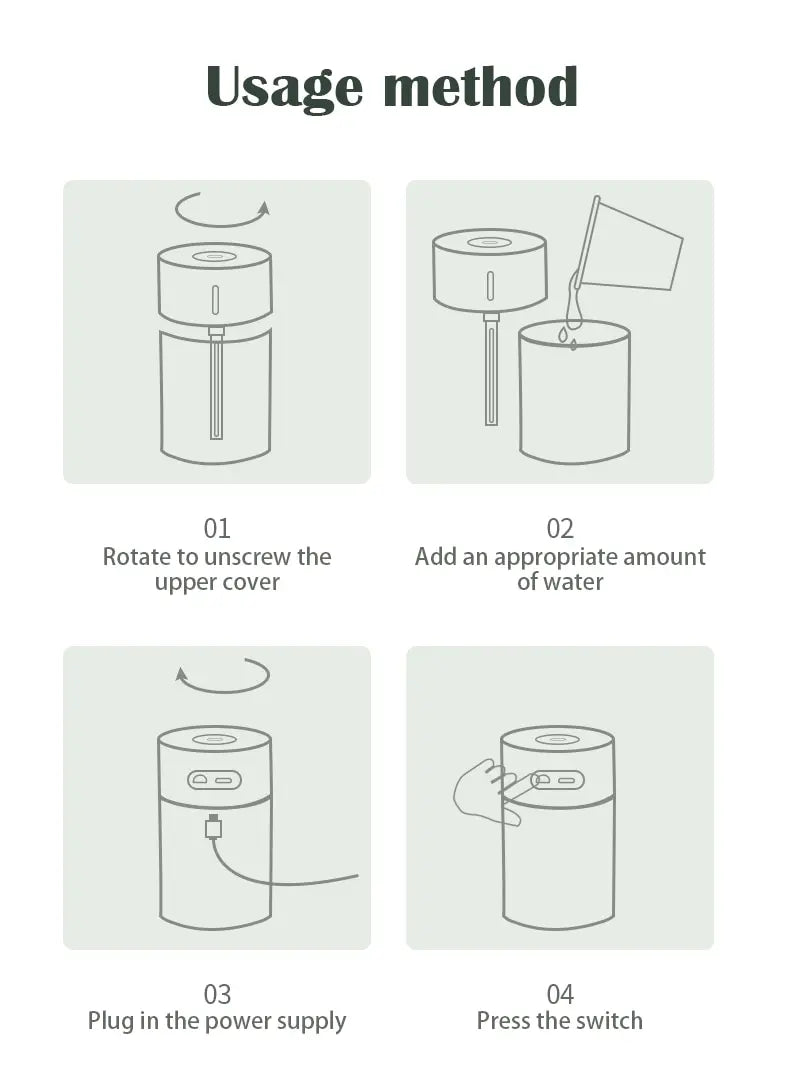 260ml Mini USB Air Humidifier