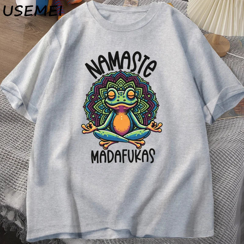 Funny Yoga Frog Self Care T-Shirt