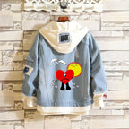 Bad Bunny Un Verano Sin Ti Men Light Blue Denim Jackets Women Men's Slim Casual Denim Coats New Male High Quality Jean Coats