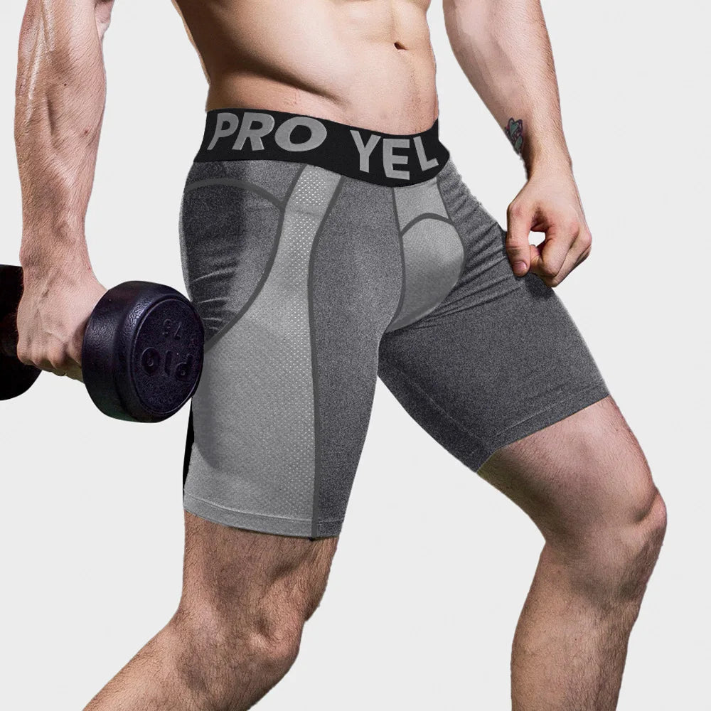 Quick-Drying Compression Leggings Workout GRAY