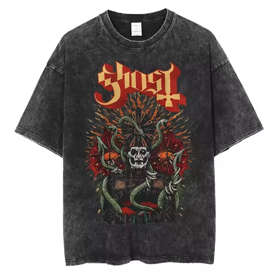 Ghost Band Vintage Skeleton Rock Tee 5