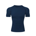 Men's Athletic Quick Dry T-shirt, suitable for gym workouts, fitness, running. Compression shirt, sports undershirt, baselayer t