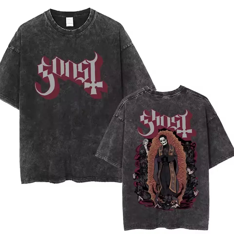 Ghost Band Vintage Skeleton Rock Tee 11