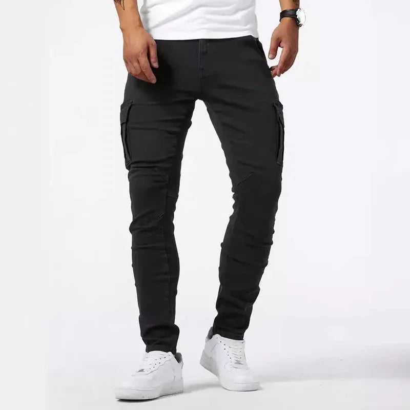 Men's Skinny Narrow Leg Cargo Jeans