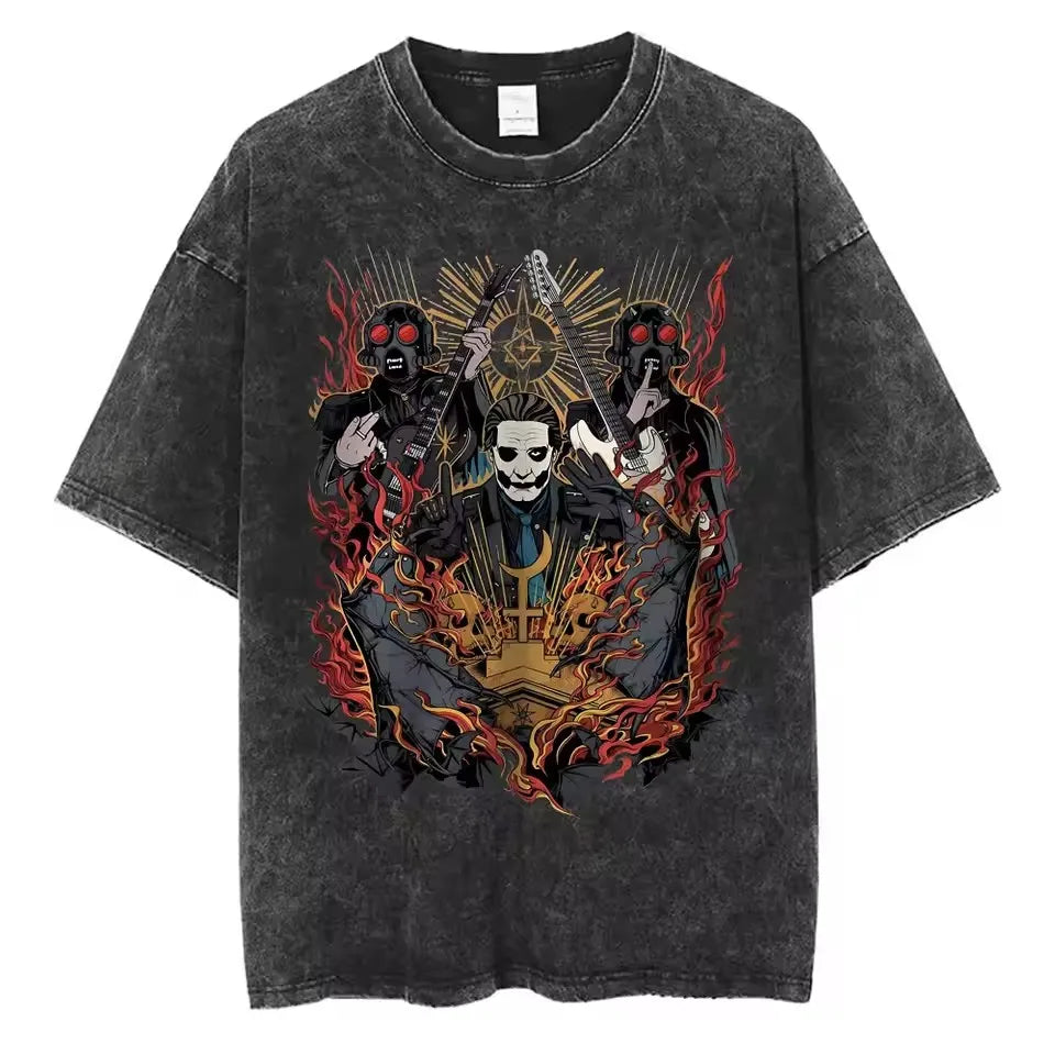 Ghost Band Vintage Skeleton Rock Tee