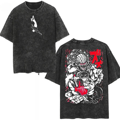 Japanese Anime Washed Graphic Tee 5