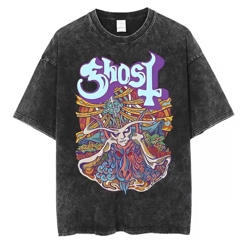 Ghost Band Vintage Skeleton Rock Tee 7