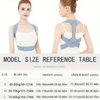 Back Support Posture Corrector: Shoulder Straightener Belt Adjustable Lumbar Spine Correction Belt