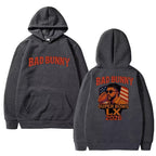 Rapper Bad Bunny Super Bowl LX 2026 Double Sided printed Hoodie
