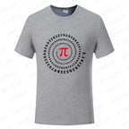 Pi Π Symbol Design T-shirts Fashion Clothing Science Math T-shirts Summer Casual Teacher Tshirts Irrational Number T-Shirt Gift