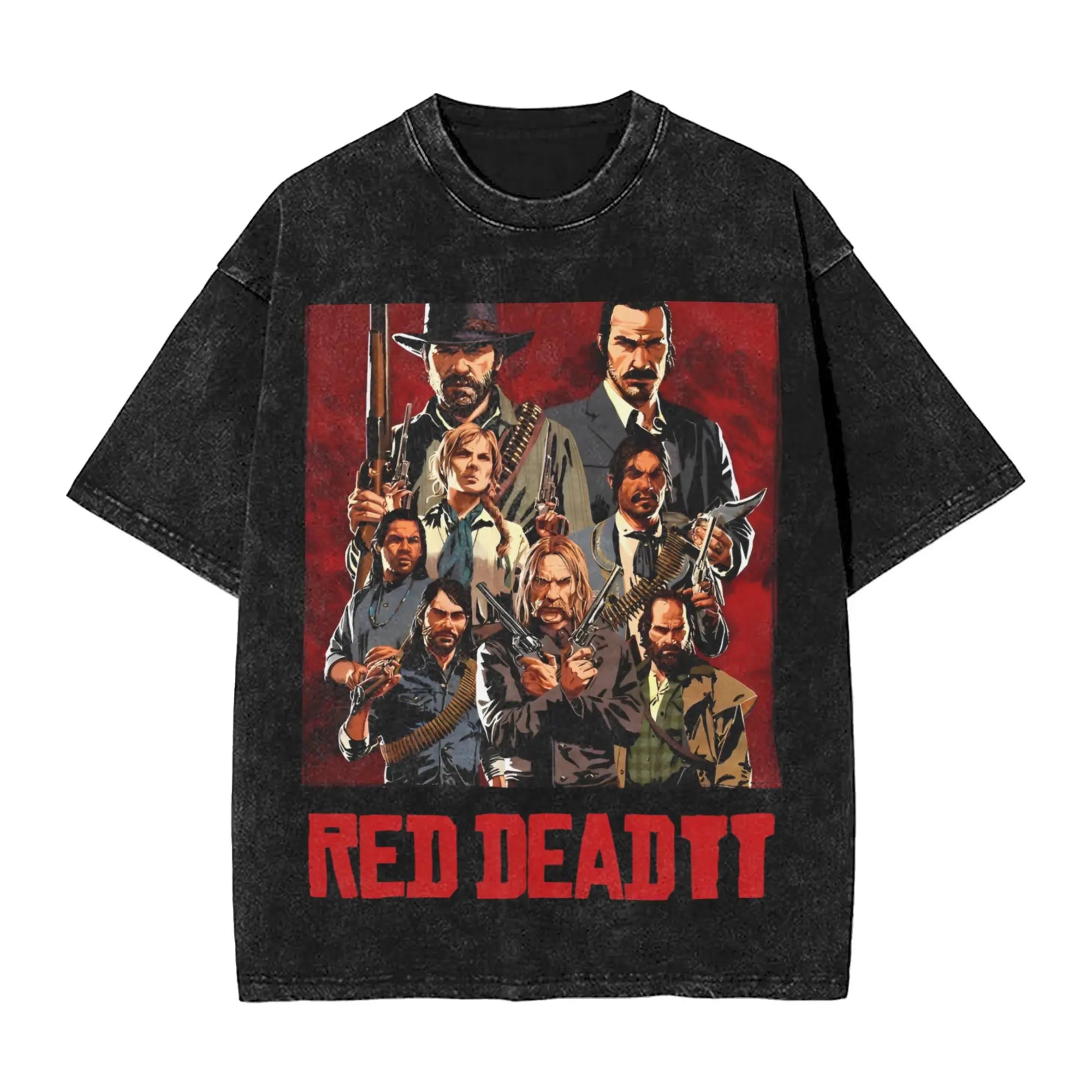 Men Red Dead Redemptions 2 T Shirts Film  Clothing Summer Street Style Short Sleeve T-Shirt Crew Neck Leisure Tshirt Hot Sale