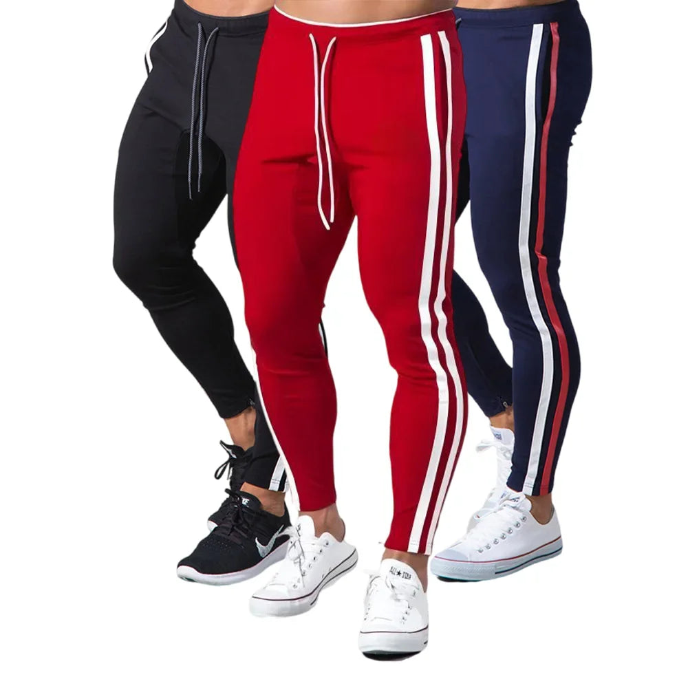 Men's Skinny Fit Jogger Pants – Polyester Training Sweatpants