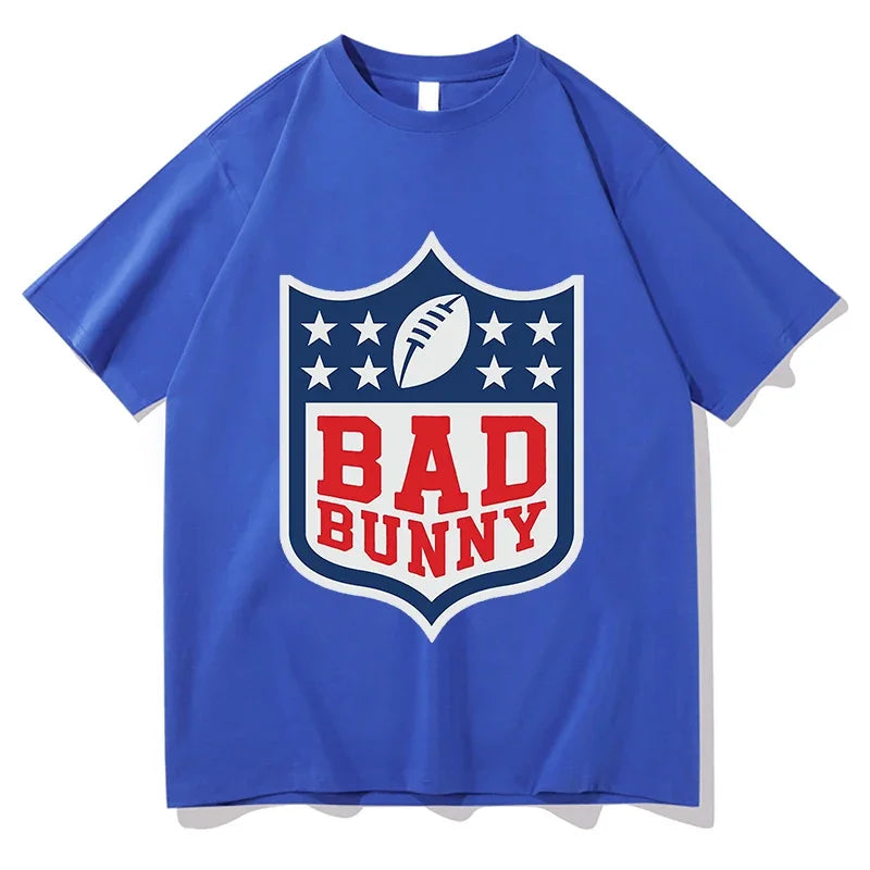 Bad Bunny Super Bowl 2026 Tshirts Pure Cotton Unisex Aesthetic Streetwear