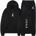 2025 Spring and autumn  fitness basketball casual sportwear set fashion men's hooded jumper + jogging pants two-piece set