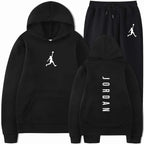 2025 Spring and autumn  fitness basketball casual sportwear set fashion men's hooded jumper + jogging pants two-piece set