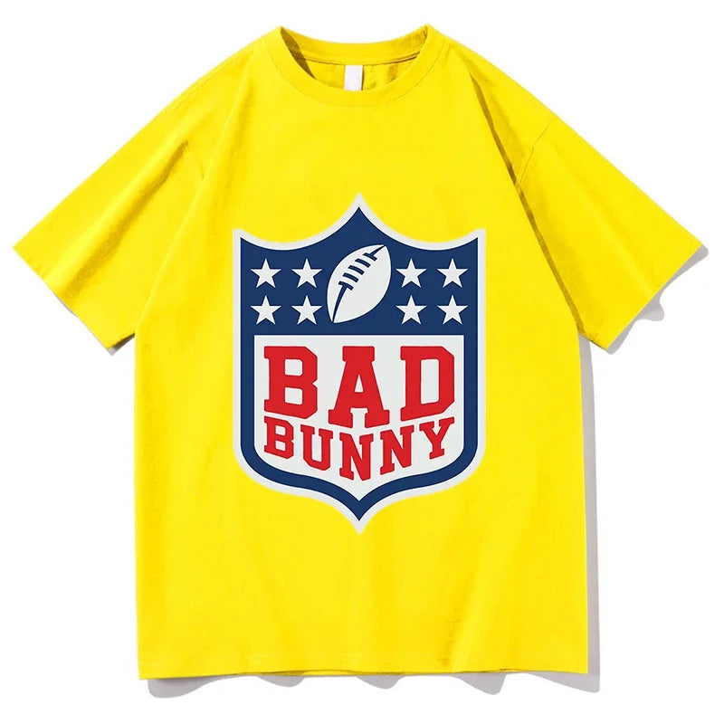 Bad Bunny Super Bowl 2026 Tshirts Pure Cotton Unisex Aesthetic Streetwear