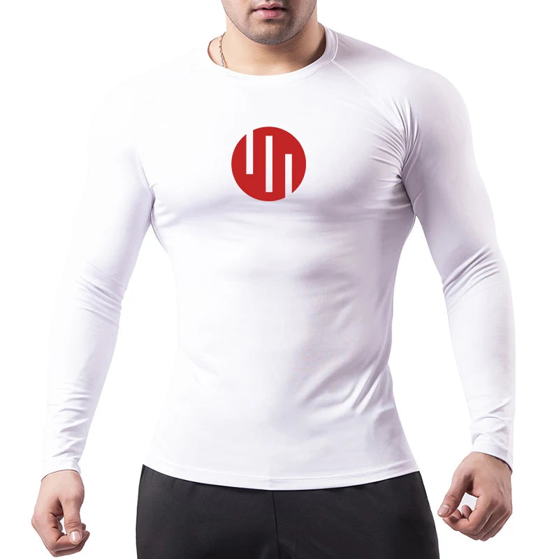 Men's Long Sleeve Graphic Compression Training Shirt