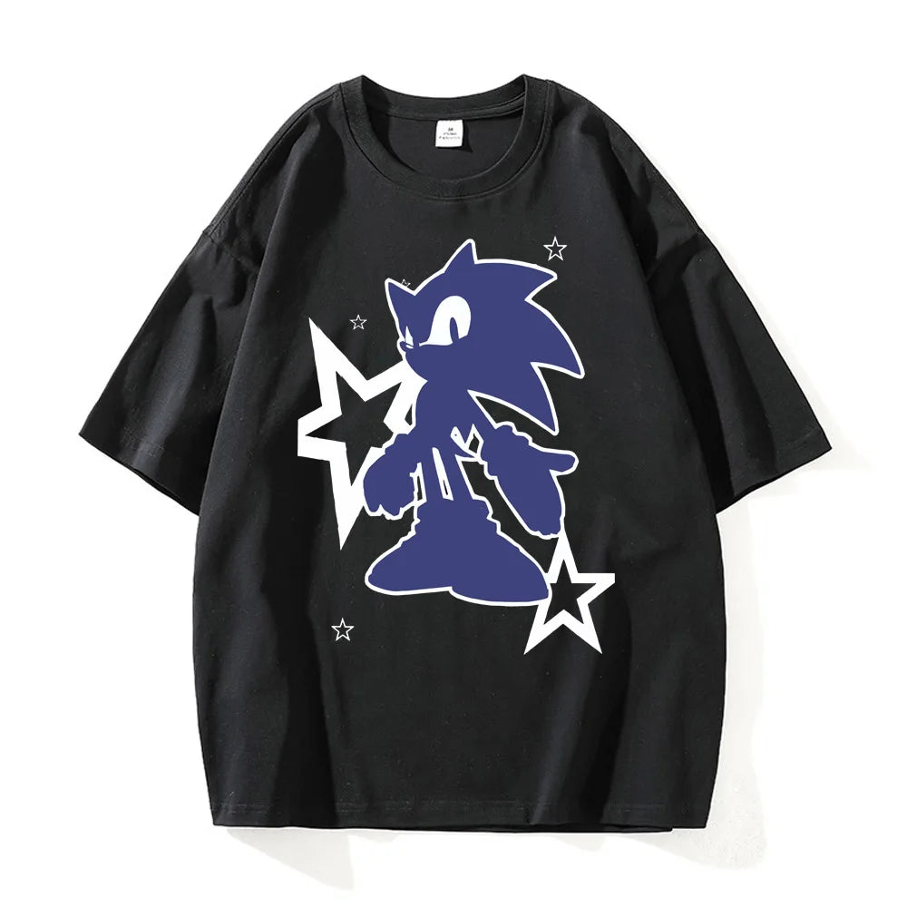 Shadow Hedgehog Retro Harajuku Cotton Tee N320406-JCS
