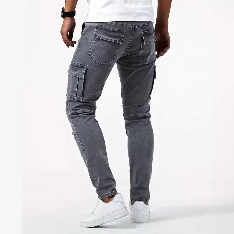 Men's Skinny Narrow Leg Cargo Jeans