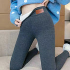 Thermal Leggings Women Winter Warm High Waist Simplicity Warm Pants Fashion Black Elasticity Autumn Velvet Comfortable Leggins