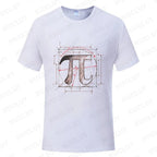 Pi Π Symbol Design T-shirts Fashion Clothing Science Math T-shirts Summer Casual Teacher Tshirts Irrational Number T-Shirt Gift