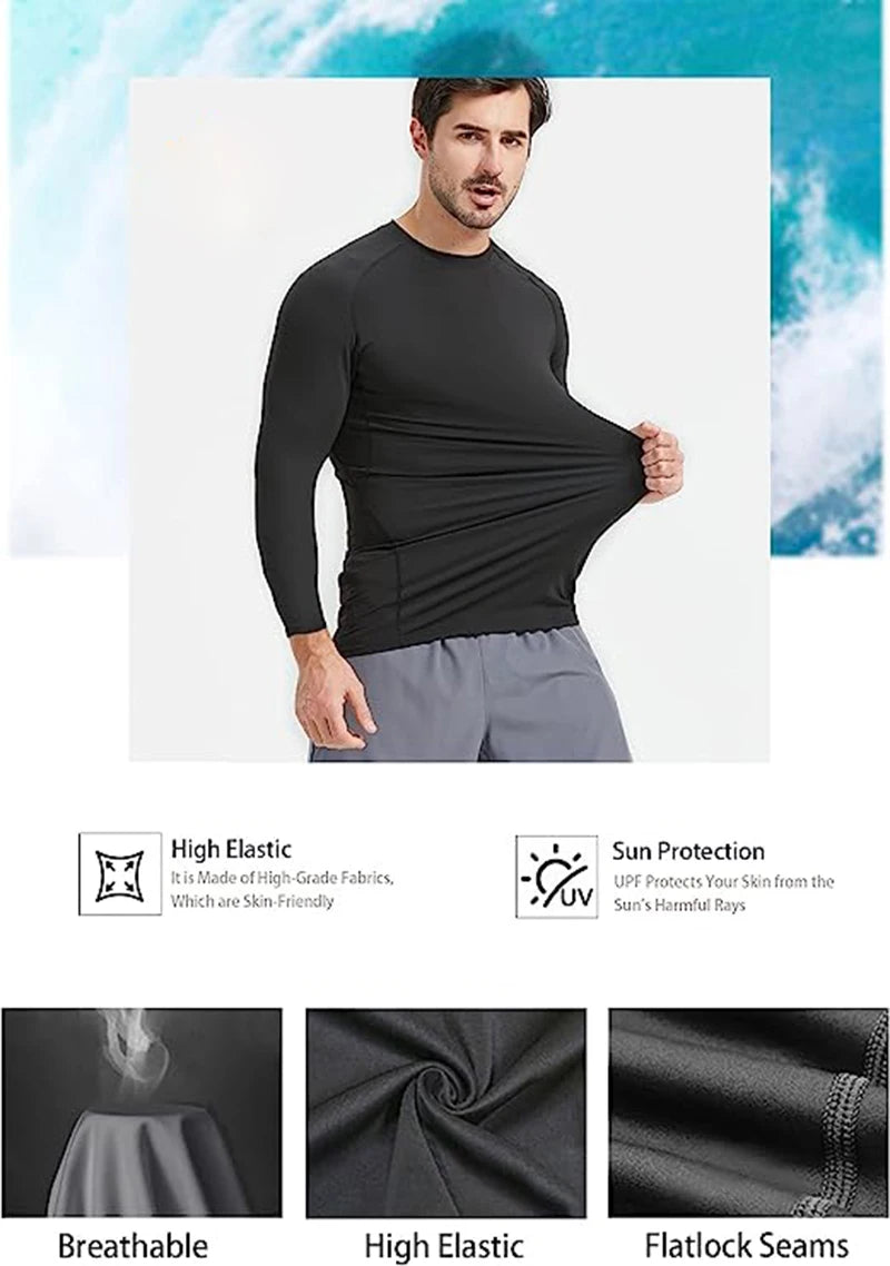 Men's Long Sleeve Graphic Compression Training Shirt