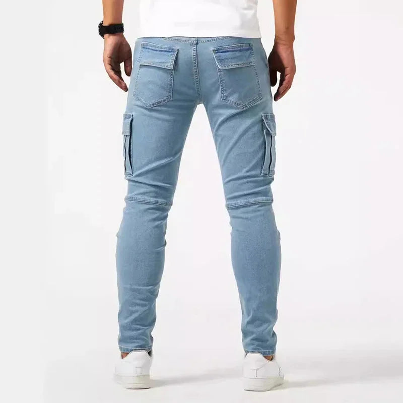 Men's Skinny Narrow Leg Cargo Jeans