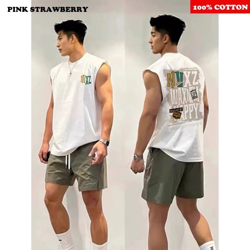 Retro Sleeveless T-shirt Men