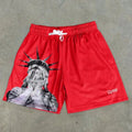 Men's Statue of Liberty Print Shorts DKQA64ED8T9I