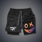 2024 Men's Smiling Face Printed Fitness Shorts