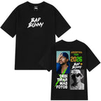 2026 Summer Bad Bunny Funny T-Shirt Harajuku Casual Unisex Clothes Woman Men High Quality Round Neck Tshirts Y2K Streetwear Tee