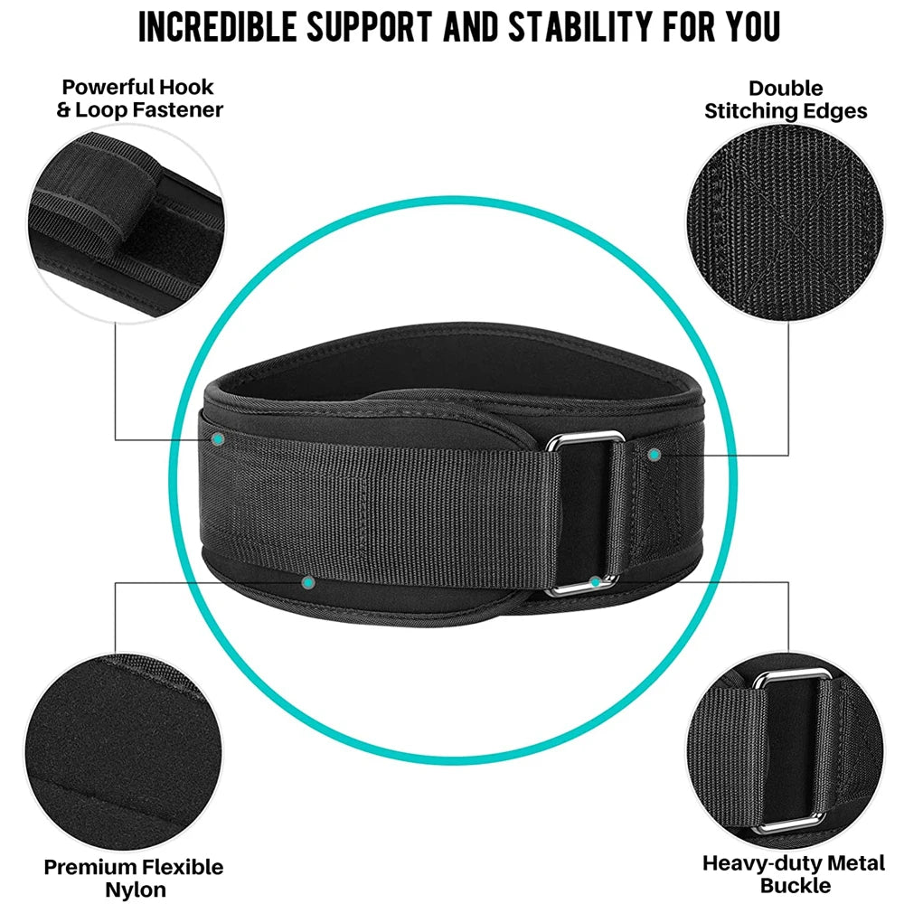 Self-Locking Weight Lifting Belt for Serious Functional Fitness,Athletes - Lifting Support for Men Women- Deadlift Training Belt