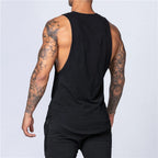 Sleeveless Shirt Breathable O-Neck Casual Muscle Vest