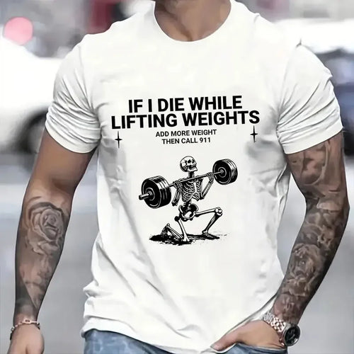 Funny Weight Lifting Graphic T-Shirt – Gym Humor Tee