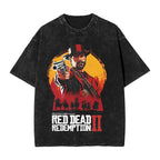 Men Red Dead Redemptions 2 T Shirts Film  Clothing Summer Street Style Short Sleeve T-Shirt Crew Neck Leisure Tshirt Hot Sale