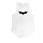 Black Bat Print Gym Fitness Running Sportswear Mens Training Bodybuilding Tank Tops Cotton Breathable Sleeveless Loose Shirts
