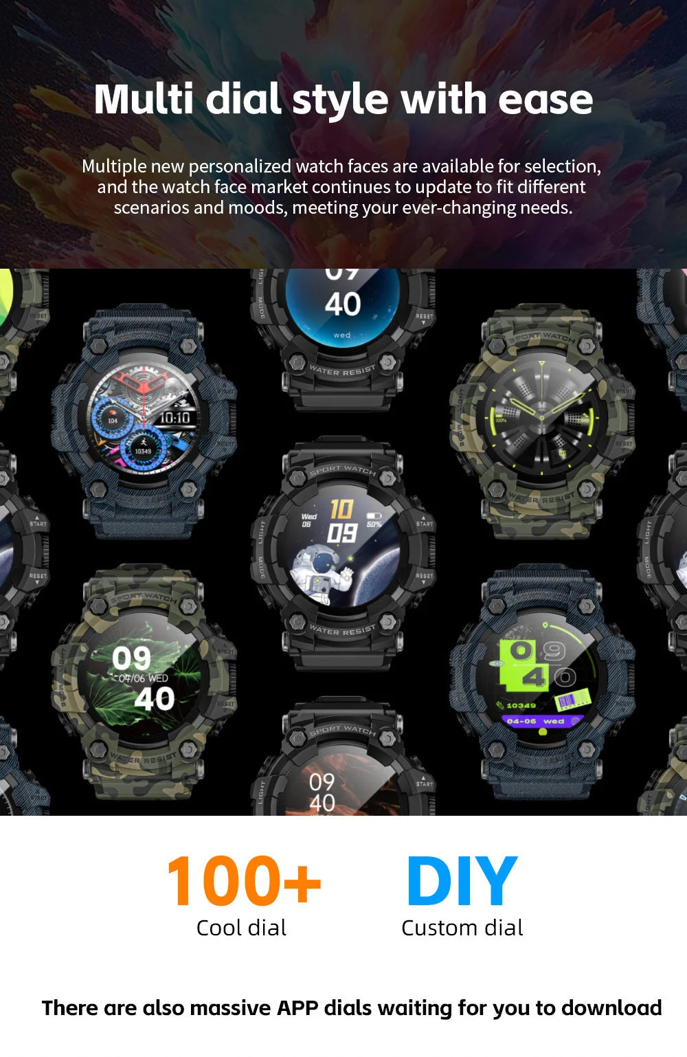 2025 Smart Fitness Tracker Watch for Men