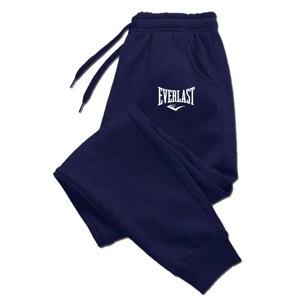 Men's Printed Jogger Pants – Breathable Running & Gym Sweatpants dark blue