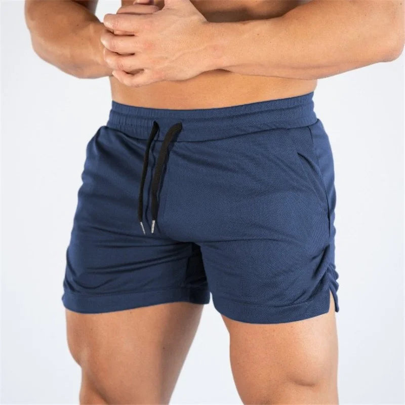 Men's Summer Fitness Shorts – Gym, Hiking & Running Sportswear navy blue