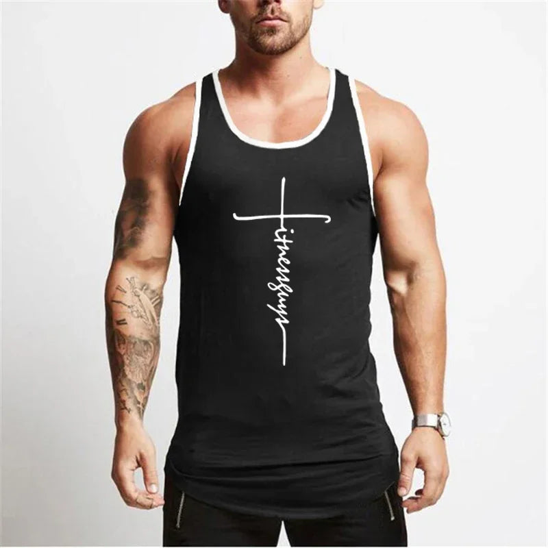 Men's Gym Tank Top — Muscle Fit black
