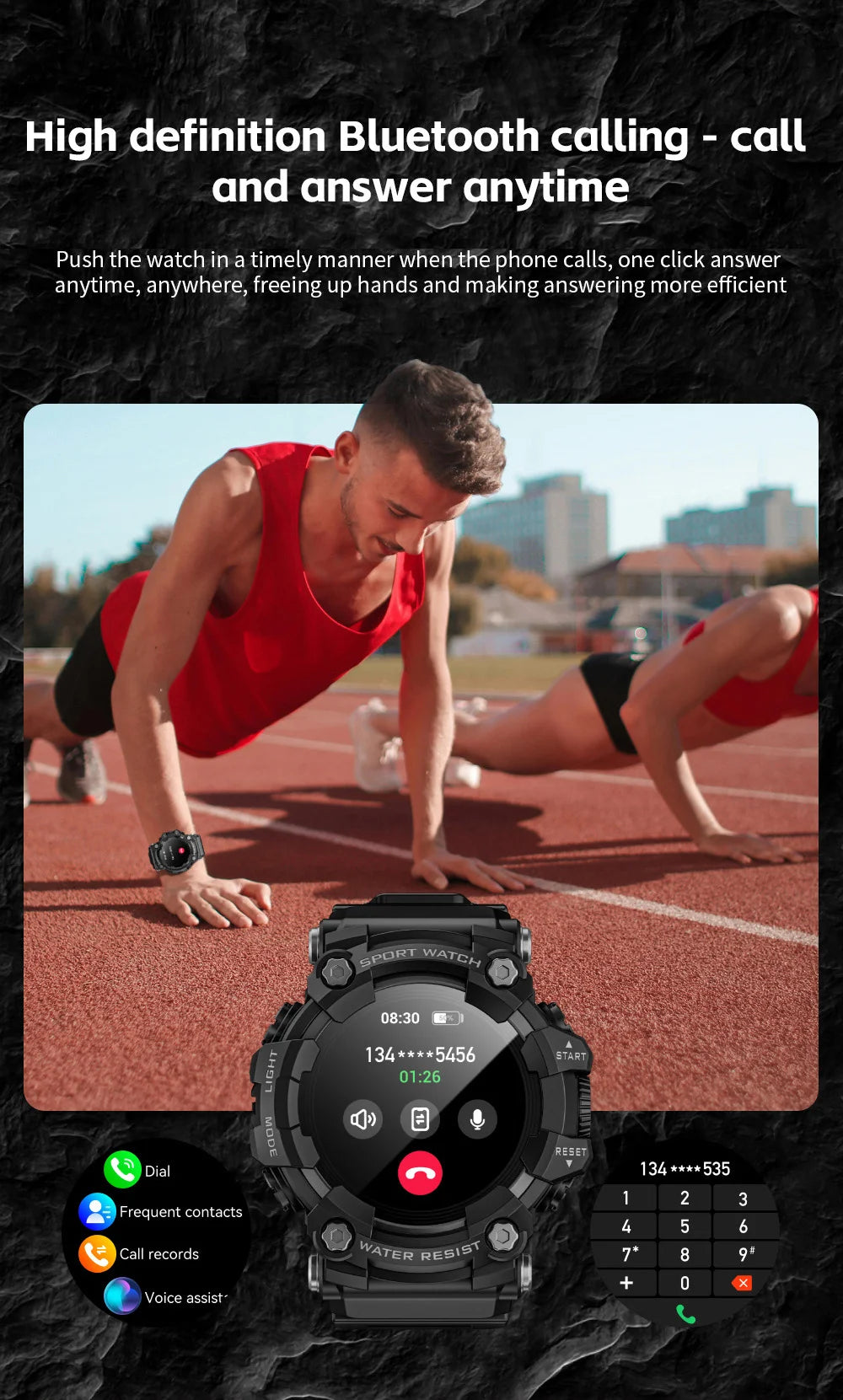 2025 Smart Fitness Tracker Watch for Men