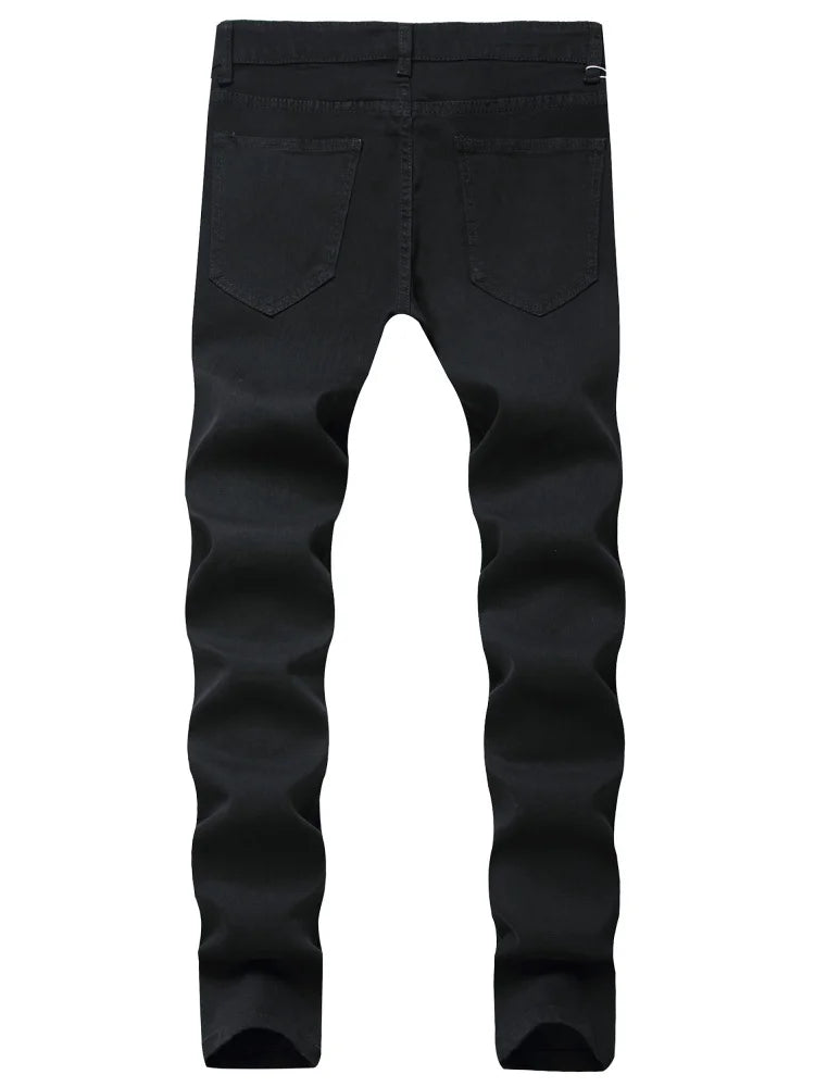 Men's Slim Ripped Streetwear Jeans