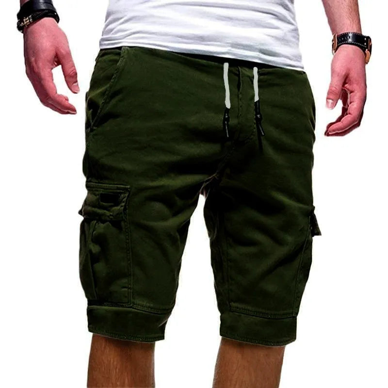 Men's Green Cargo Tactical Shorts