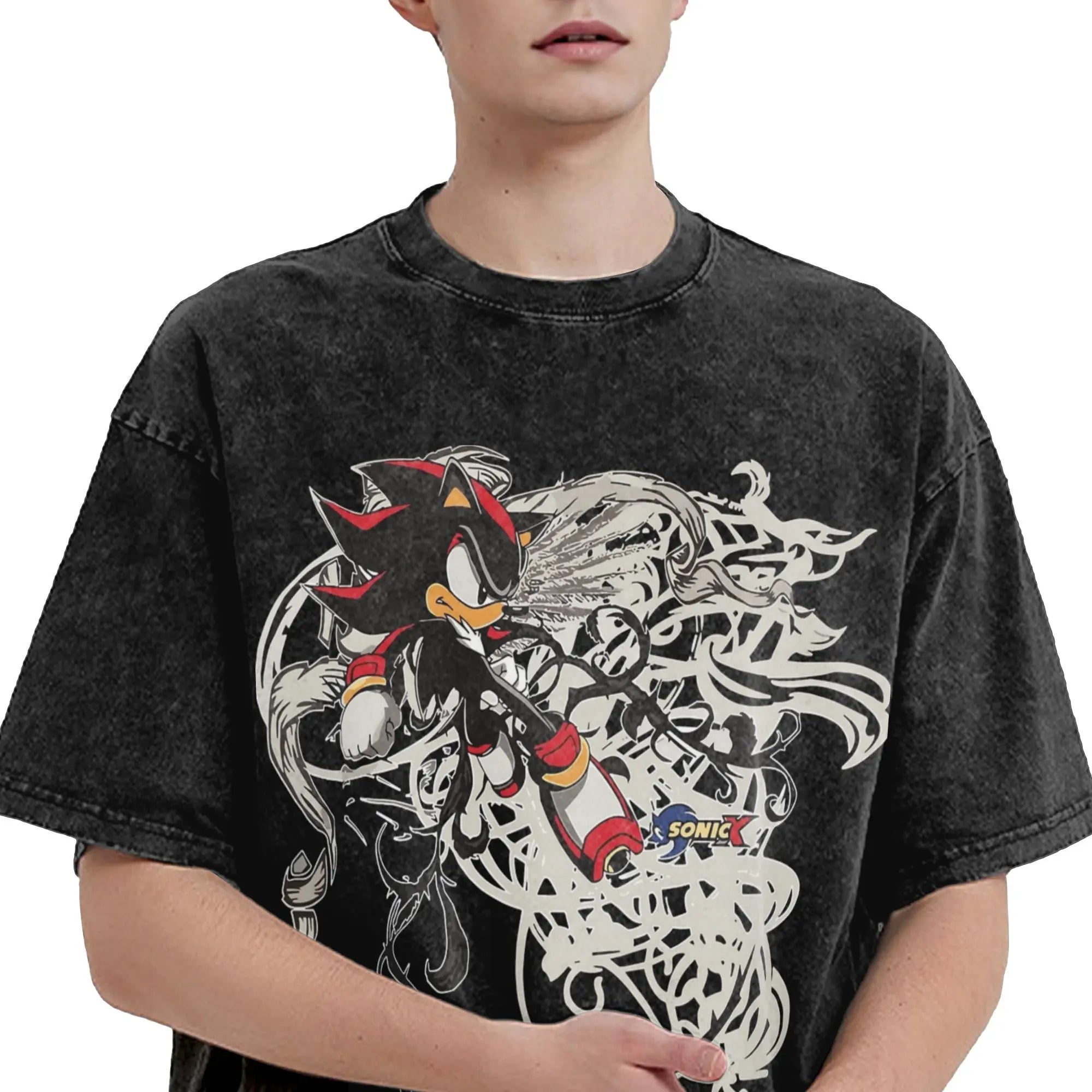 Washed Shadow Hedgehog Hip Hop Tee